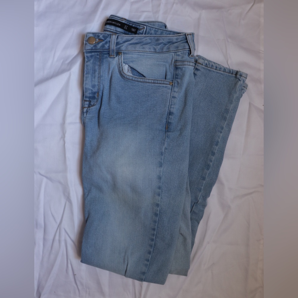 LIKE NEW Karen Millen Light Wash Skinny Jeans